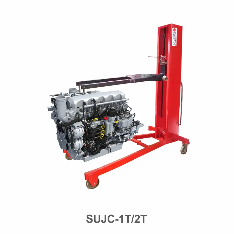 1.5 ton manual engine crane with tilt arm