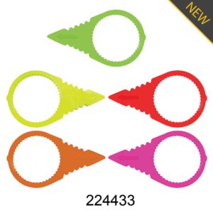 33mm fleet safety loose wheel nut indicator installed on truck, bus, and trailer wheel for road and fleet safety