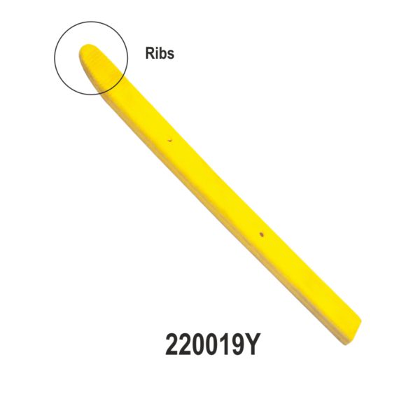 Long Tyre Lever Boot Plastic Protection with Ribs (Yellow)