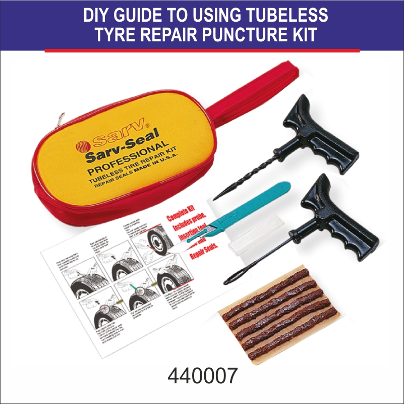 DIY guide to using Sarv’s Tubeless Tyre Puncture Repair Kit !A must have in Every Car & Puncture Shop!