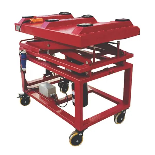 Sarv electric vehicle battery lift trolley for heavy-duty workshops