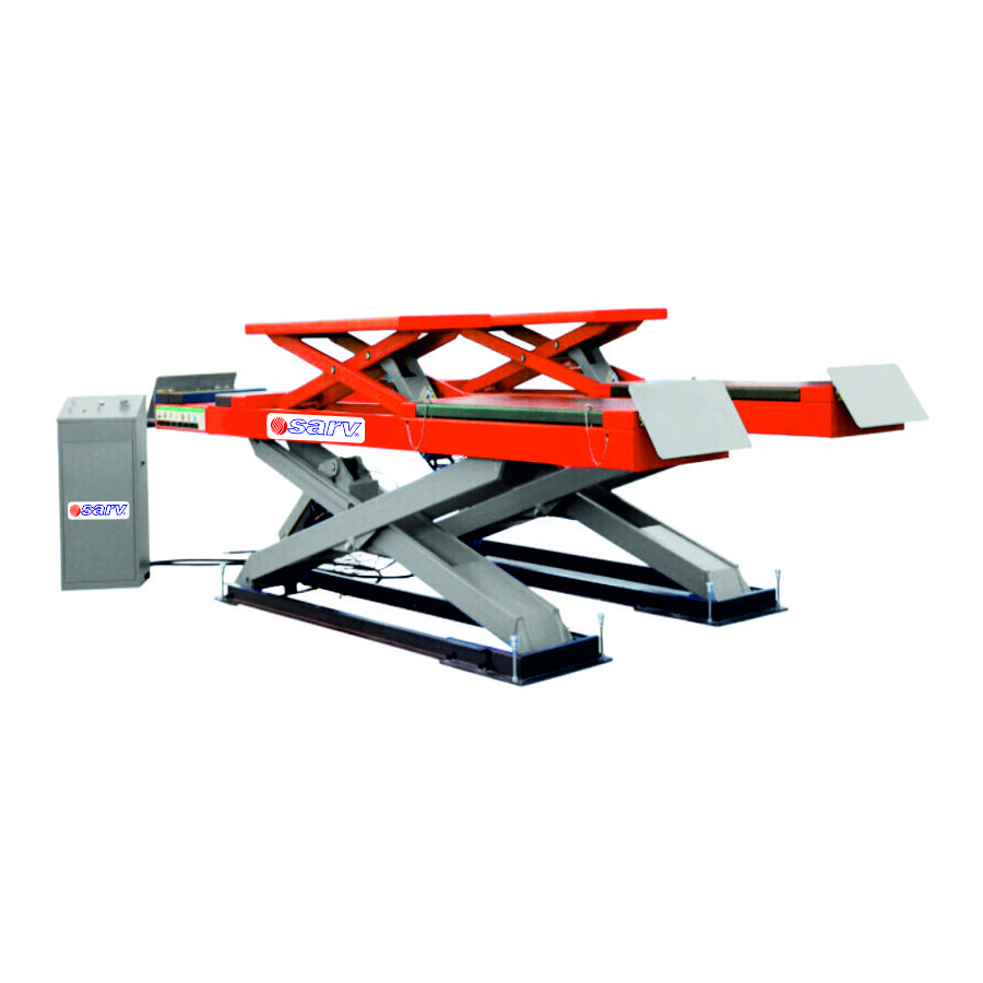 Hydraulic 4 Post Lift 3.5 Ton for Cars | Sarv Garage Equipment 4 Post Lift ST-SSWA35 3.5 Ton In-Ground Alignment Lift for Cars | Hydraulic 4 Post Lift