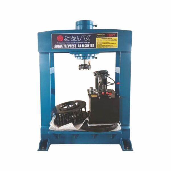 Solid Tyre Press Machine STL-TPM180T 180 Ton Hydraulic Press for Forklift & Industrial Tyres