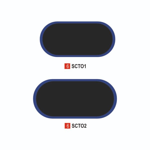 Oval Tube Repair Patches 102x44mm Heavy Duty Chemical Cure | Buy Tube Repair Patches